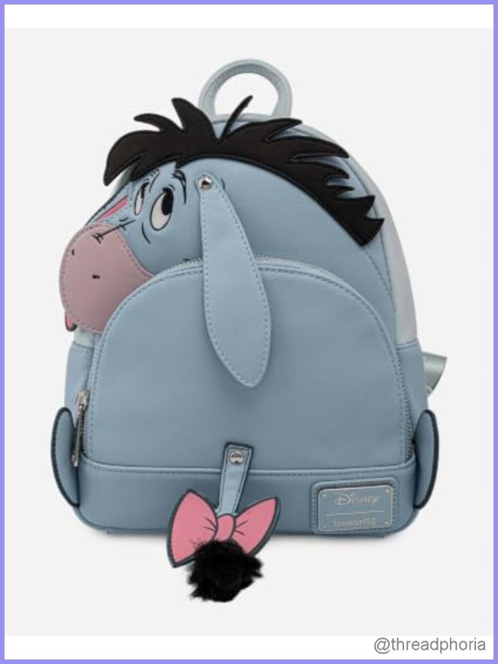 Eeyore Cosplay Applique Adjustable Double Strap Satchel Disney Shoulder Bag